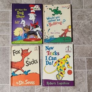 Dr. Seuss Set Of 4 Hardback Childrens Books Club Easy Reader Beginner